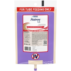 Nestle Healthcare Nutrition Tube Feeding Formula Nutren&reg; 1.5 Unflavored 1000 mL, 6EA/CS
