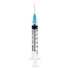 Nipro Diagnostics Standard Hypodermic Syringe with Needle Nipro&reg; 3 mL 3/4 Inch 22 Gauge NonSafety Ultra Thin Wall, 1000/CS