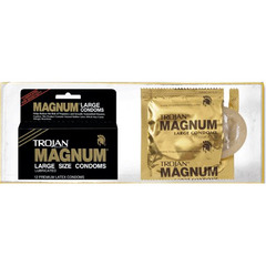 Church & Dwight Condom Trojan&reg; Magnum&reg; Lubricated Large 12 per Box, 12/BX