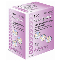 Dynarex Transparent Dressing View Guard 2-3/8