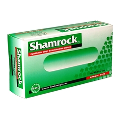 Shamrock Exam Glove 20000 Series NonSterile Clear Powder Free Vinyl Ambidextrous Smooth Not Chemo Approved Large, 100 EA/BX, 10BX/CS