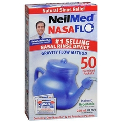 Neilmed Products Saline Nasal Rinse Kit Neilmed&reg; Nasaflo&reg; Neti Pot 50 Packets