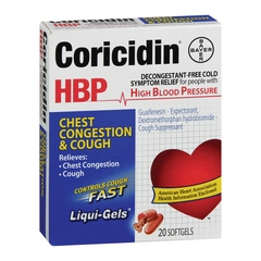 Coricidin HBP Cold Relief Coricidin HBP 200 mg / 10 mg Strength Softgel ...