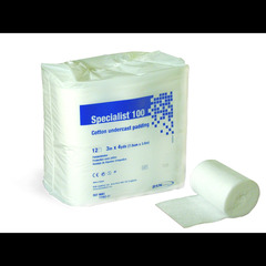 BSN Medical Cast Padding Undercast Specialist&reg; 100 3 Inch X 4 Yard Cotton Sterile, 50/CS