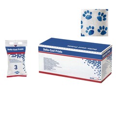 BSN Medical Cast Tape Delta-Cast&reg; Prints 3 Inch X 12 Foot Polyester Paw Print, 10/BX
