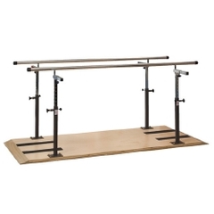 Clinton Industries Parallel Bars Plywood Base, Stainless Steel Handrails 7 Foot X 18 to 28 X 26 to 39 Inch Satin Finish, 1/EA