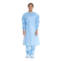 Halyard Protective Procedure Gown Halyard Tri-Layer X-Large Blue NonSterile AAMI Level 2 Disposable, 10/PK