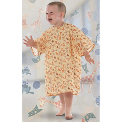 Fashion Seal Uniforms Patient Exam Gown All Stars Child Size (10 to 12) Kid Design (Frog-E Green) Reusable, 1/EA