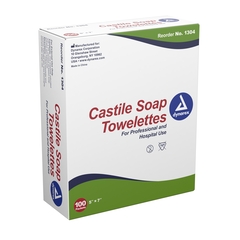 Dynarex Castile Soap Towelettes, Individual Packets,  Scented, 1000/CS