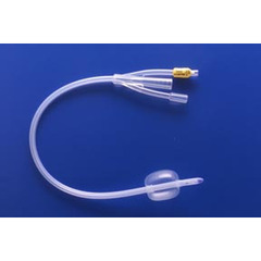 Teleflex Medical Foley Catheter Rusch 3-Way Standard Tip 30 cc Balloon 22 Fr. Silicone