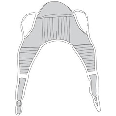 Drive Medical Seat U Sling 4 or 6 Point With Head Support Straps - Attached x-Large 600 lbs. Weight Capacity, 1/BX