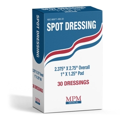 MPM Medical Transparent Dressing with Pad Square 2 x 2