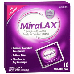 Bayer Laxative MiraLAX&reg; Powder 10 per Box 17 Gram Strength Polyethylene Glycol 3350
