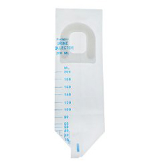 Amsino International Pediatric Urine Collection Bag AMSure 200 mL (7 oz.) Adhesive Closure Unprinted Sterile, 50 per Case