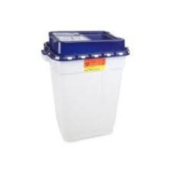 Bard Medical Pharmaceutical Waste Container Recykleen™ White Base 26-1/4 H X 20 W X 14-3/4 D Inch Vertical Entry 19 Gallon, 5/CS