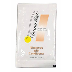 Donovan Industries Shampoo and Conditioner DawnMist&reg; 0.25 oz. Individual Packet Herbal Scent