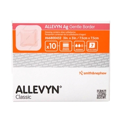 Smith & Nephew Foam Dressing with Silver Allevyn Ag Gentle Border 3
