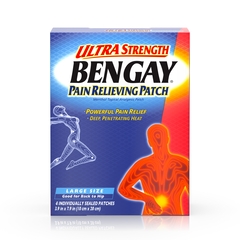 Johnson & Johnson Pain Relief Bengay&reg; 15% / 5% Strength Methyl Salicylate / Menthol Patch 4 per Box, 4/BX, 36BX/CS