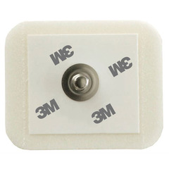 3M ECG Monitoring Electrode 3M™ Snap Connector Sticky Gel Foam Backing Adult Non-Radiolucent 50 per Pack