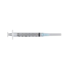 BD Syringe with Hypodermic Needle PrecisionGlide 3 mL 25 Gauge 1 Inch Detachable Needle Without Safety, 100EA/BX