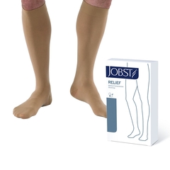 Jobst Relief Knee-High Compression Stockings, Large, Beige