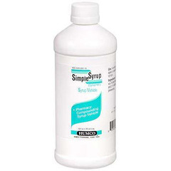 Humco Medication Flavoring Syrup Simple Syrup 16 oz. Sweet Flavor, 1/EA