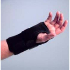 Darco Wrist Brace Deluxe Aluminum / Cotton Flannel / Nylon / Trilaminate Foam Right Hand Black Medium, 12/CS