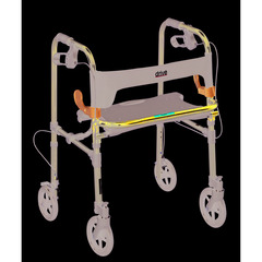 Drive Medical 4 Wheel Rollator Clever-Lite Blue Adjustable Height / Folding Aluminum Frame, 1/EA