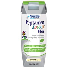 Nestle Healthcare Nutrition Pediatric Oral Supplement / Tube Feeding Formula Peptamen Junior&reg; Fiber 1 kcal / ml Vanilla 250 ml