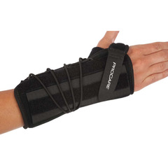 DJO Wrist Support Quick-Fit&reg; Wrist II Removable Palmar Stay Nylon / Foam Right Hand Black One Size Fits Most