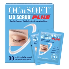 Ocusoft Eyelid Cleanser OCuSOFT Lid Scrub Plus 30 per Box Wipe, 30/BX