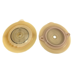 Coloplast Ostomy Barrier Assura Trim to Fit, Extended Wear Double Layer Adhesive 60 mm Flange Blue Code System 3/8-2-1/4