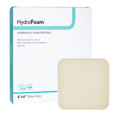 Dermarite Foam Dressing Hydrafoam™ 6 X 6 Inch Square Non-Adhesive without Border Sterile