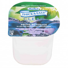MON1018029CS - Hormel Health Labs - Thick & Easy® Clear Thickened Beverage, Prune Juice, 4 oz. Portion Cup, Ready to Use, Nectar