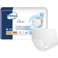MON959415CS - Essity - TENA® Classic Protective Incontinence Underwear, Moderate Absorbency, Medium