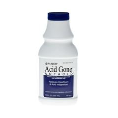 Major Pharmaceuticals Antacid Acid Gone 358 mg / 95 mg Strength Suspension 12 oz.