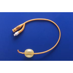 Teleflex Medical Foley Catheter PureGold 2-Way Coude Tip 30 cc Balloon 24 Fr. PTFE Coated Latex, 10 EA/BX