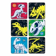 Medibadge Kids Love Stickers 90 per Pack Glow-In-The-Dark Dinosaur Bones Sticker 2-1/2 Inch, 1 Pack