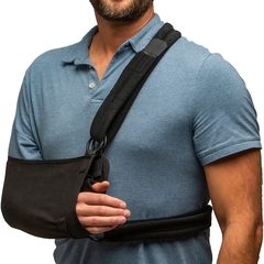 GMAX Shoulder Immobilizer GUS Medium Cotton / Polyester Waist Strap / Shoulder Strap Padded Left or Right Arm