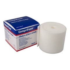 BSN Medical Compression Bandage Comprifoam&reg; 100% Polyurethane 10 cm X 2.5 m X 0.4 cm Sterile