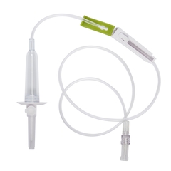 ICU Medical Secondary Set Option-Lok&reg; Male Adapter Macrobore, NonDEHP, 50/CS