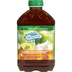 Hormel Health Labs Thickened Beverage Thick & Easy 46 oz. Bottle Iced Tea Flavor Ready to Use Nectar Consistency, 1/EA