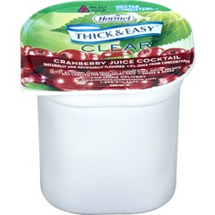 Hormel Health Labs Thick & Easy&reg; Clear Thickened Beverage, Cranberry Juice, Nectar Consistency, 24EA/CS