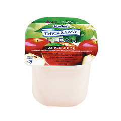 Hormel Health Labs Thick & Easy&reg; Clear Thickened Beverage, Apple Juice, 4 oz., Ready-to-Use, Nectar, 24EA/CS