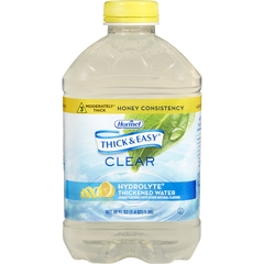 Hormel Health Labs Thick & Easy&reg; Clear Hydrolyte&reg; Thickened Water - Honey Consistency, 46 oz. Bottle, 6 EA/CS