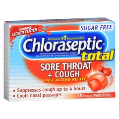 Medtech Laboratories Sore Throat Relief Chloraseptic&reg; 10 mg - 6 mg - 5 mg Strength Lozenge 15 per Box