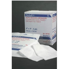 Derma Sciences Nonwoven Sponge Dusoft Polyester / Rayon 4-Ply 3 X 3 Inch Square Sterile