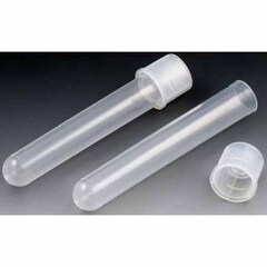 Globe Scientific Test Tube Plain 5 mL Dual Position Snap Cap Polypropylene Tube, 25 per Bag