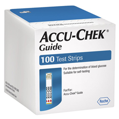 MON1148721BX - Roche - Accu-Chek® Guide Blood Glucose Test Strips, 100/BX