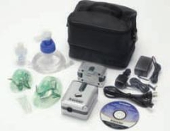 DRIVE DEVILBISS Traveler&reg; Handheld Compressor Nebulizer System Small Volume Medication Cup Universal Aerosol Mask Delivery